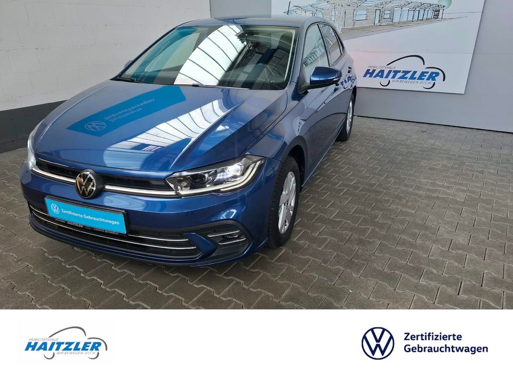 Volkswagen Polo 2022 г. Синий, пробег 53489 км