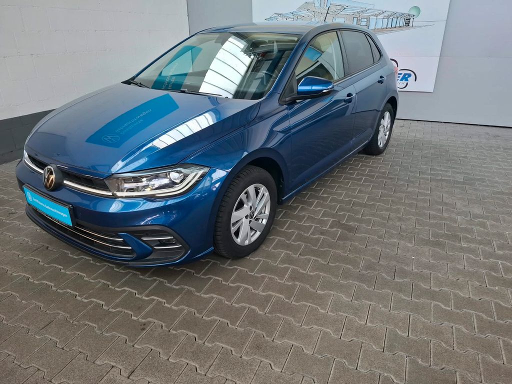 Volkswagen Polo 2022 г. Синий, пробег 53489 км