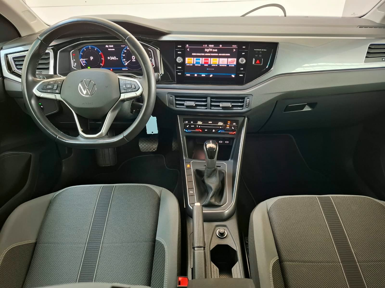 Volkswagen Polo 2022 г. Синий, пробег 53489 км