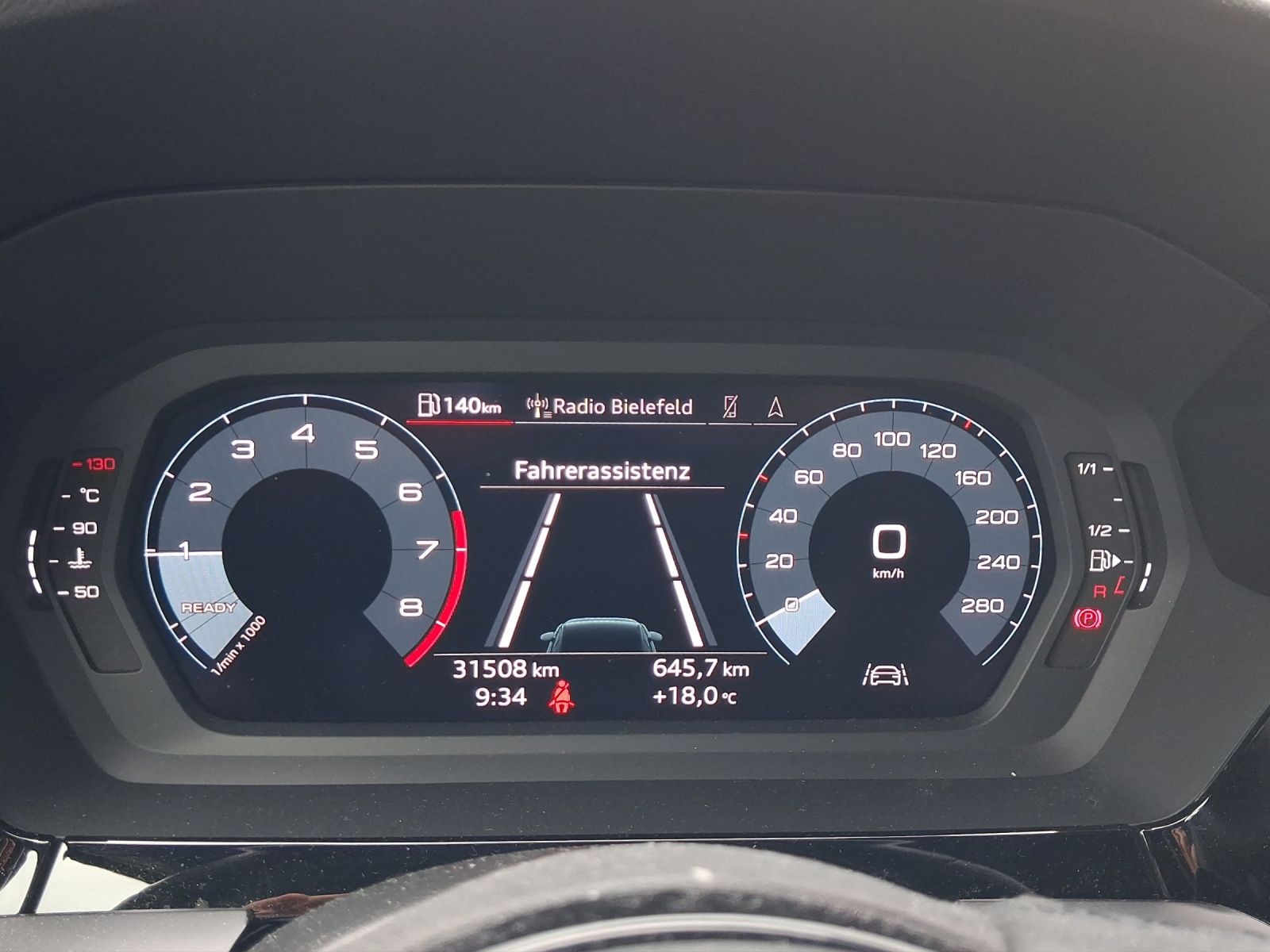 Audi A3 2023 г. Серый, пробег 31505 км