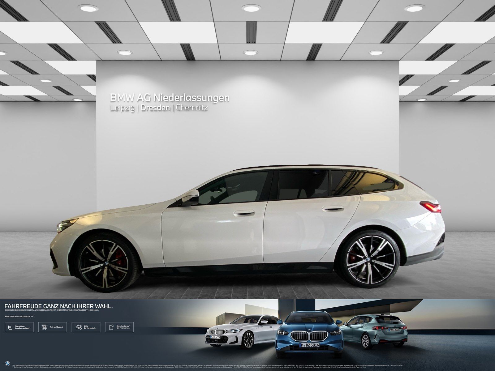 BMW 540 2025 г. Белый, пробег 26980 км