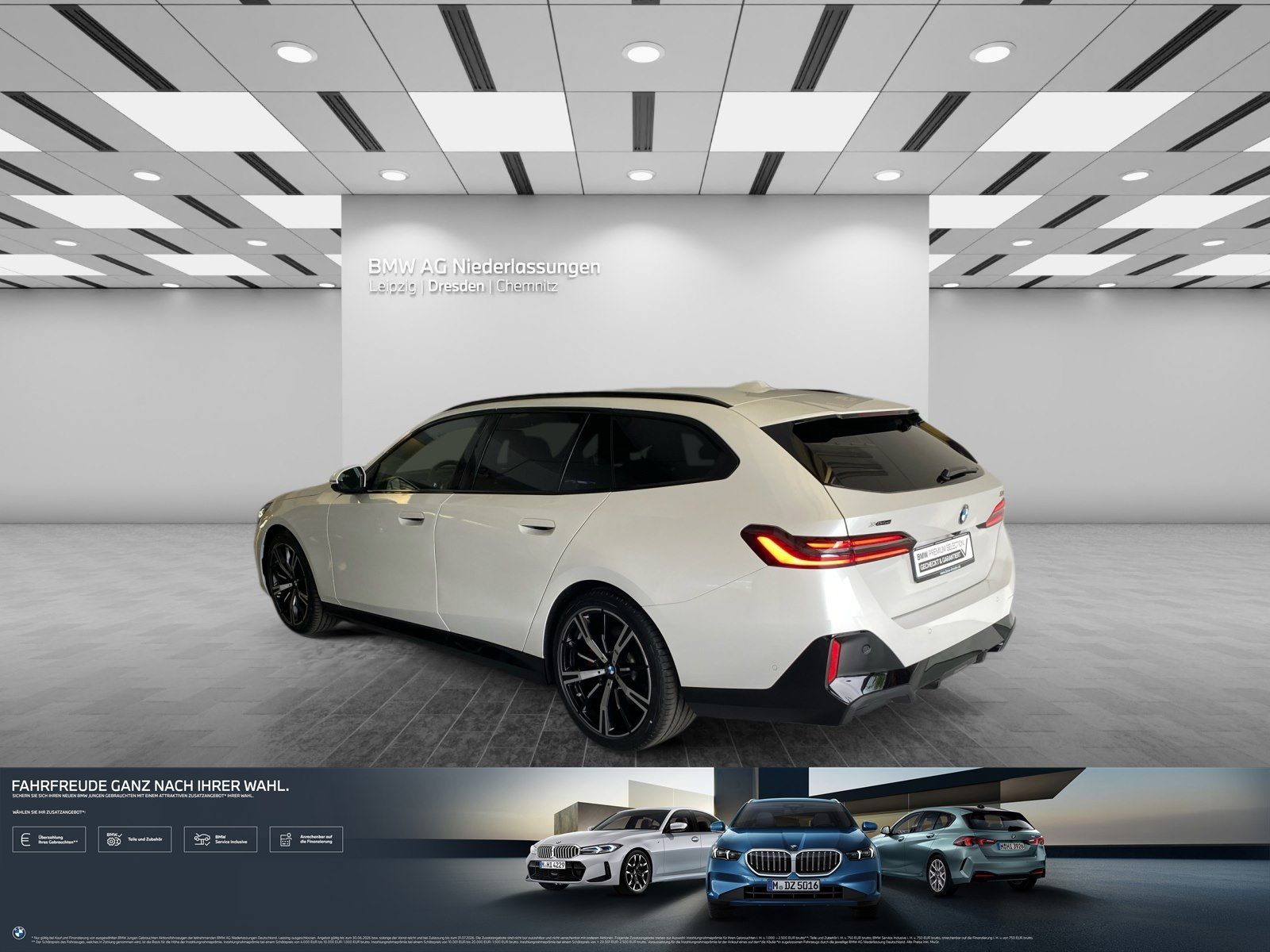BMW 540 2025 г. Белый, пробег 26980 км