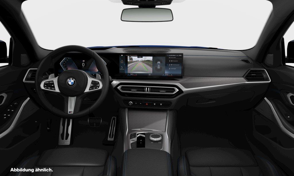 BMW 330 2022 г. Синий, пробег 57655 км
