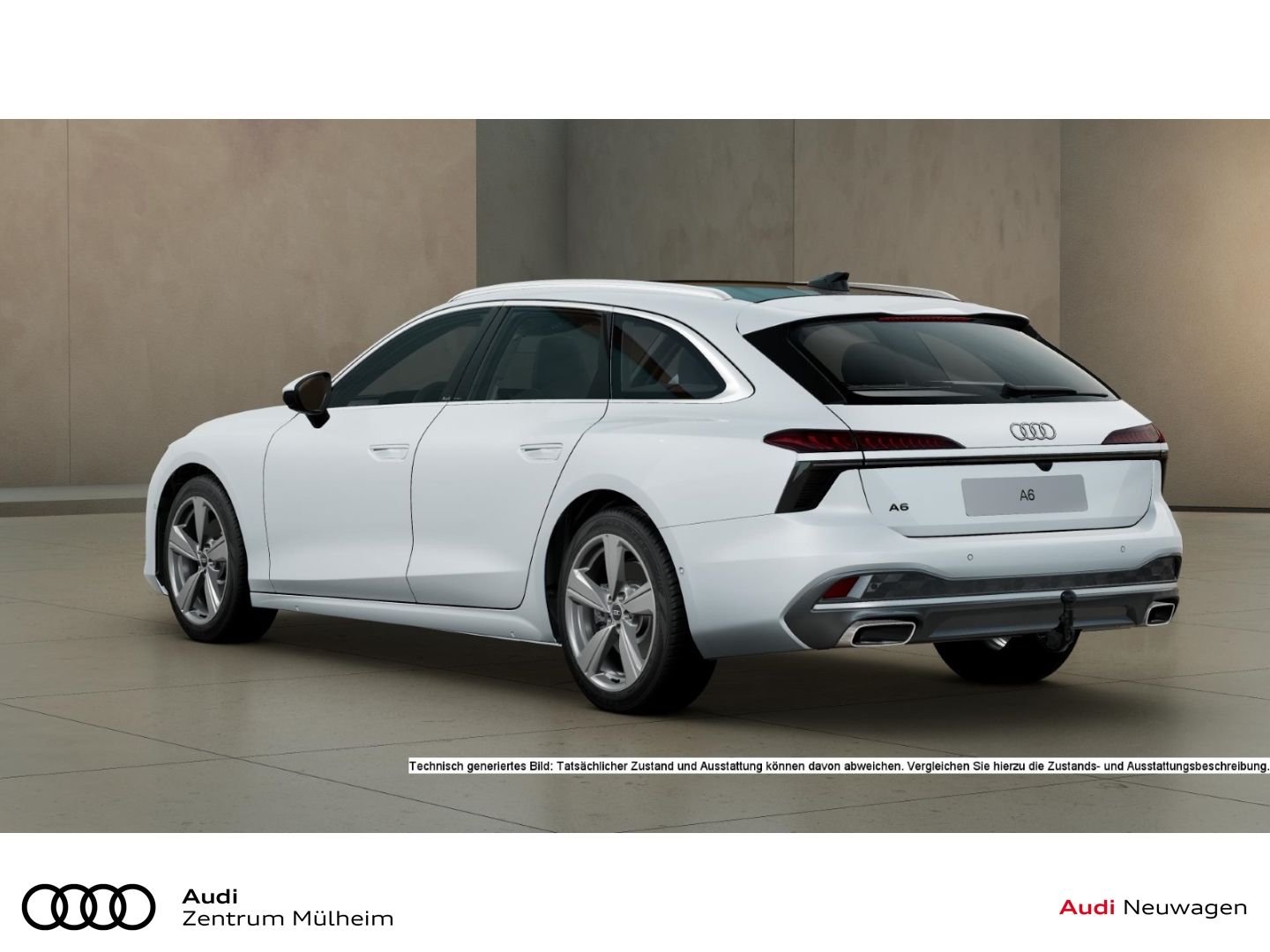 Audi A6 2025 г. Белый, пробег 26686 км