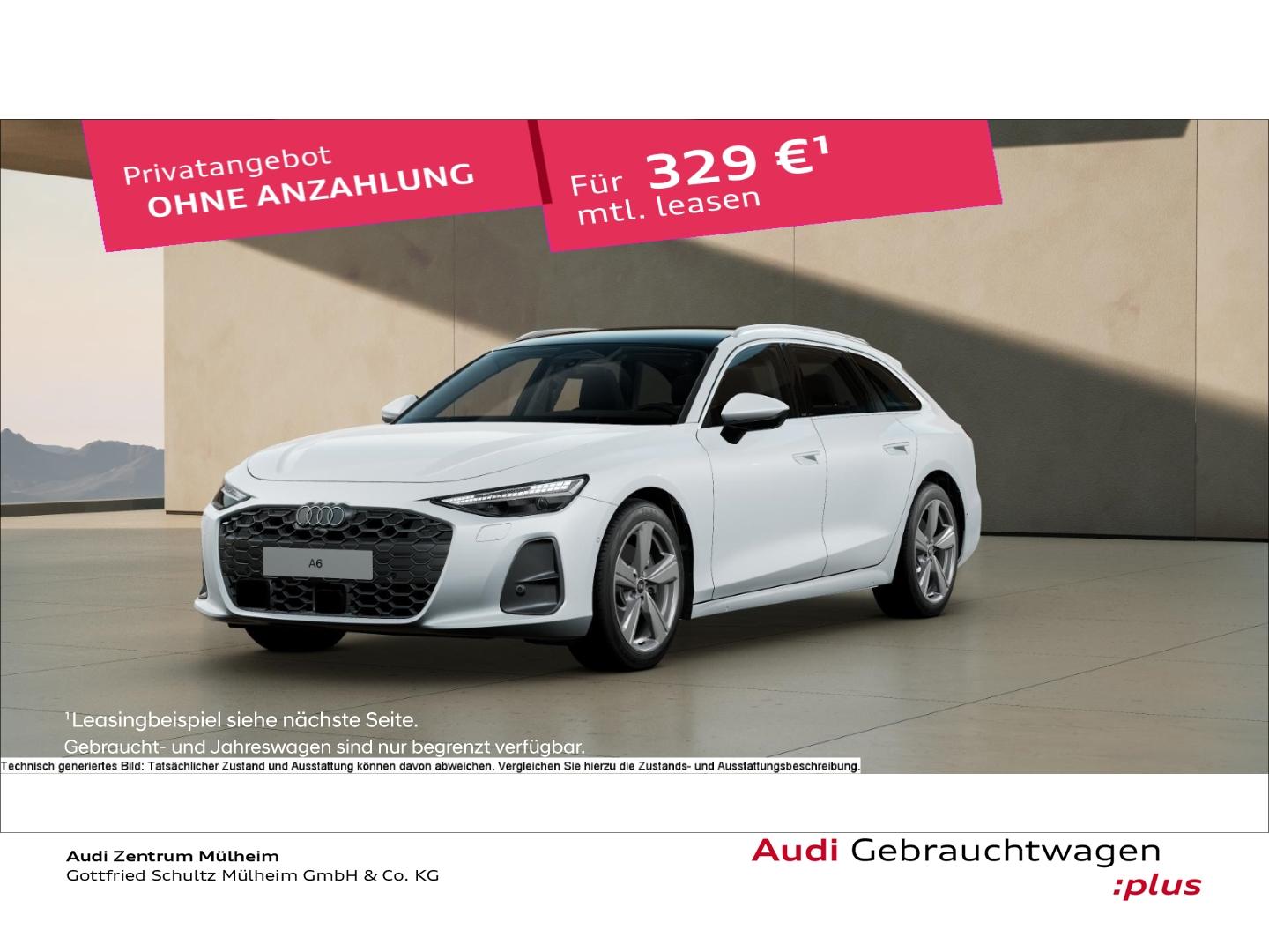 Audi A6 2025 г. Белый, пробег 26686 км