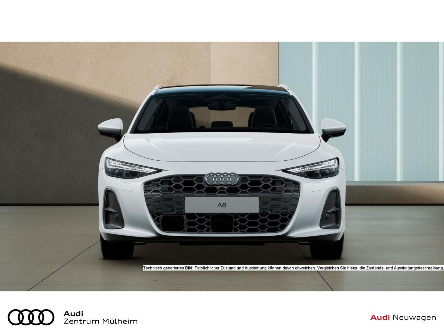 Audi A6 2025 г. Белый, пробег 26686 км