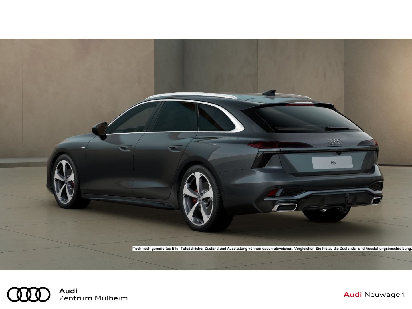 Audi A6 2025 г. Серый, пробег 5646 км