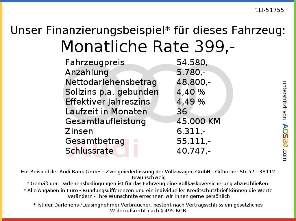 Audi A6 2025 г. Чёрный, пробег 22599 км