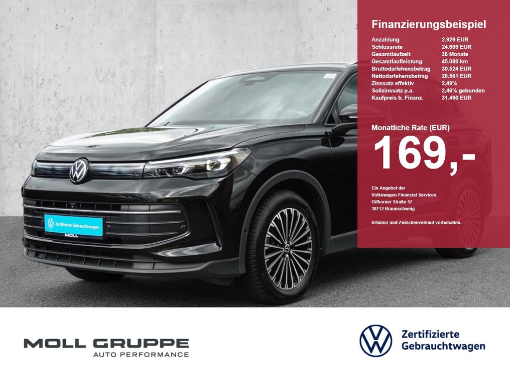 Volkswagen Tiguan 2025 г. Чёрный, пробег 23556 км