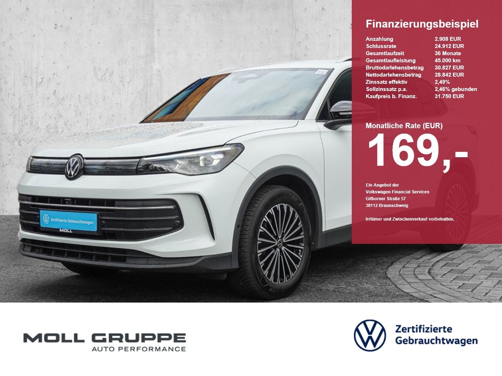 Volkswagen Tiguan 2025 г. Белый, пробег 25329 км