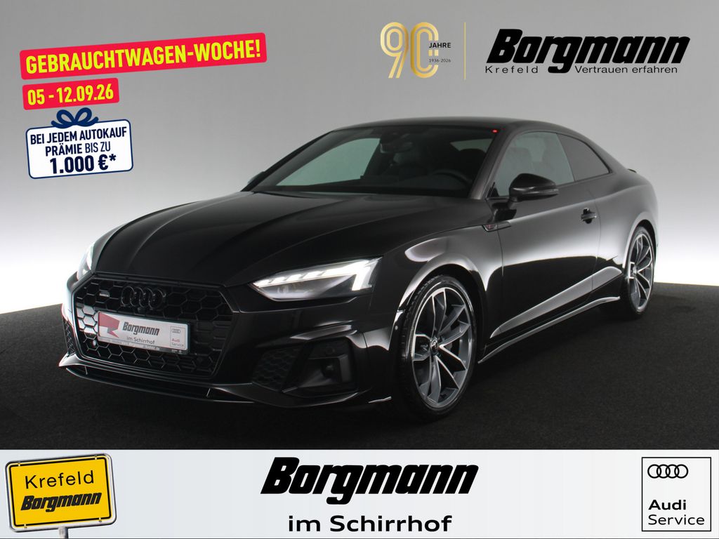 Audi A5 2023 г. Чёрный, пробег 52239 км