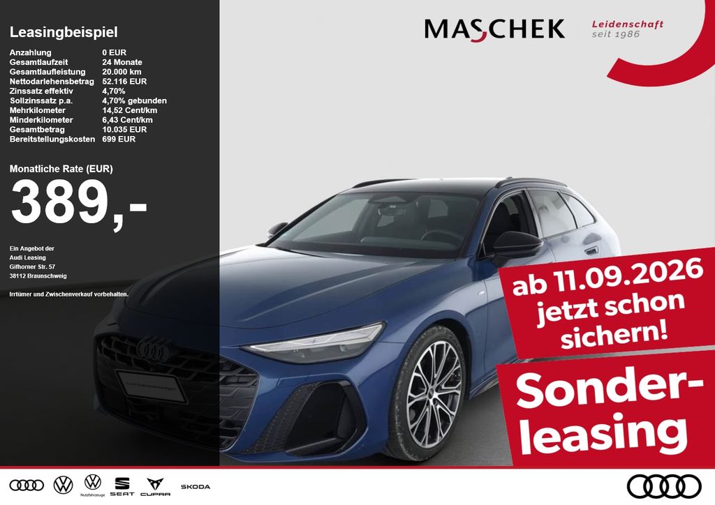 Audi A6 2026 г. Синий, пробег 11200 км