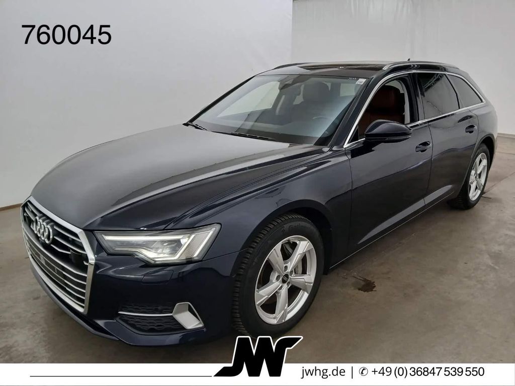 Audi A6 2023 г. Синий, пробег 49700 км