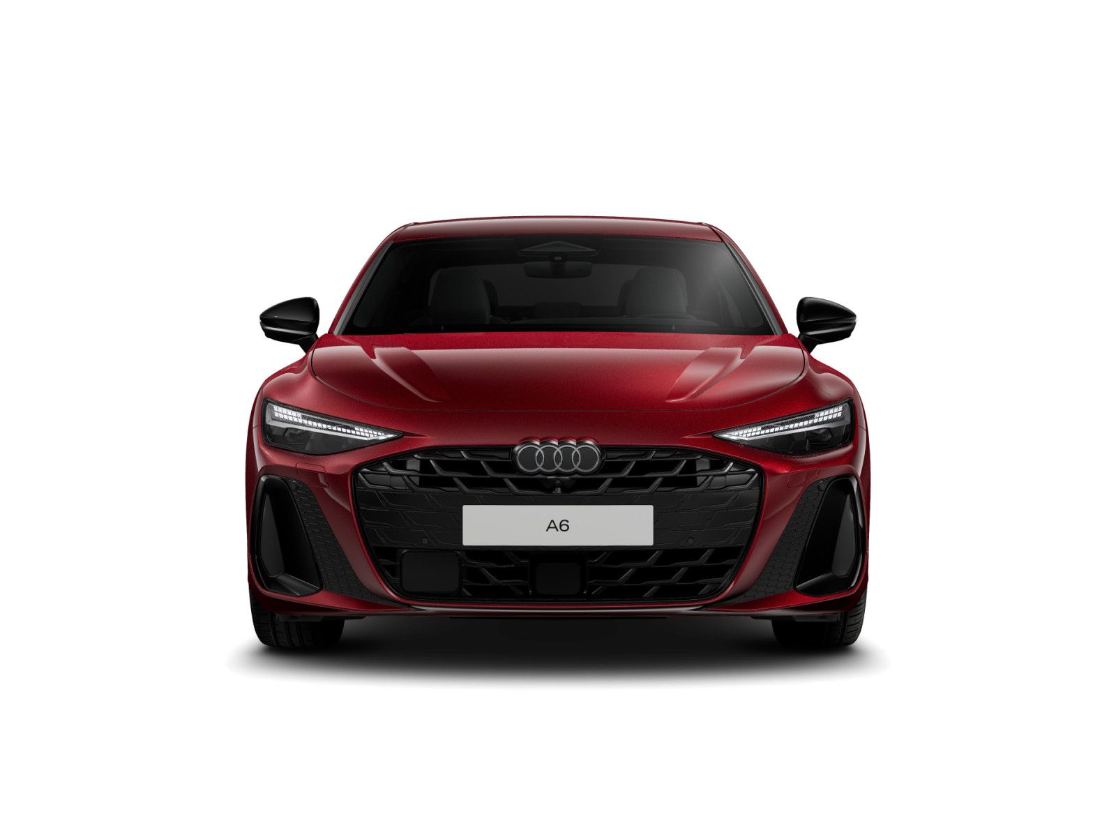Audi A6 2025 г. Красный, пробег 9264 км