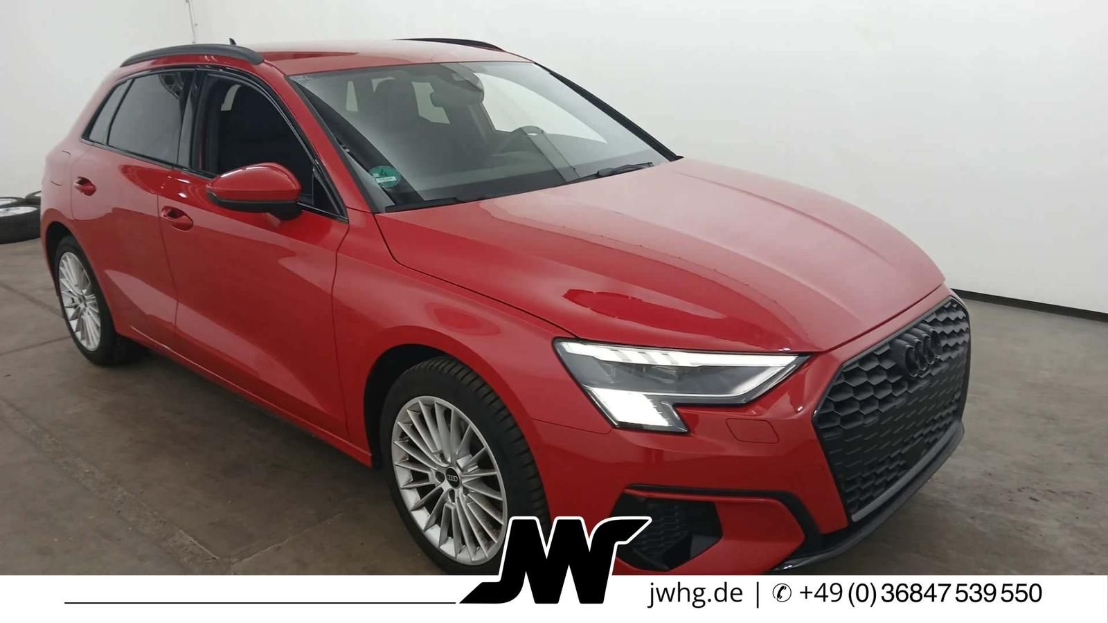 Audi A3 2022 г. Красный, пробег 29800 км