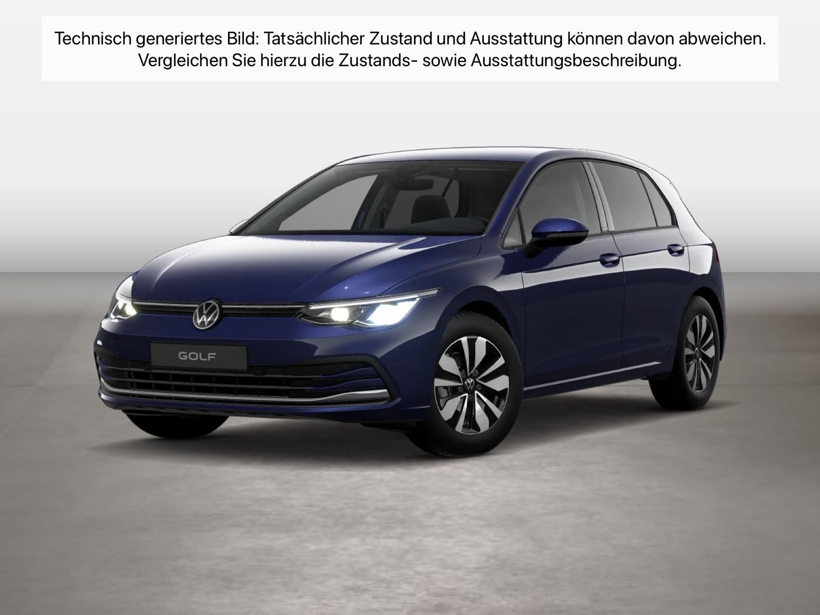 Volkswagen Golf 2023 г. Синий, пробег 30884 км