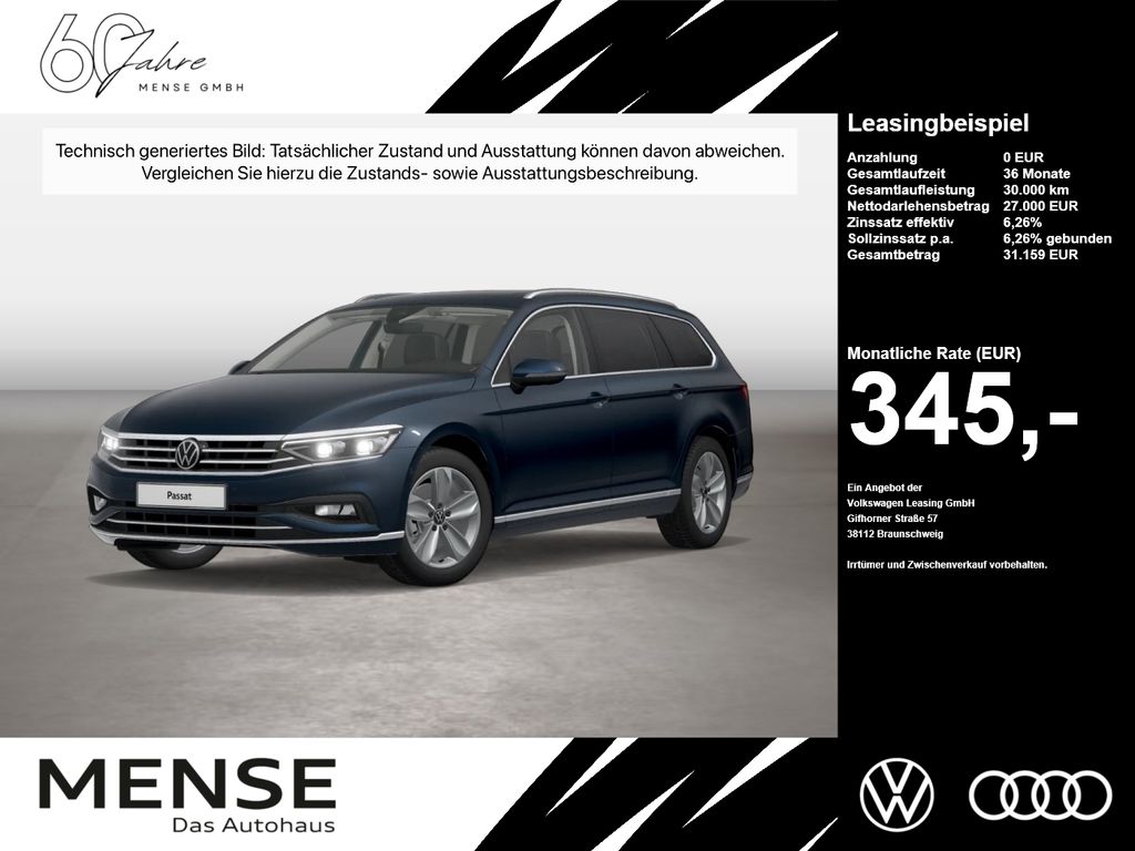 Volkswagen PASSAT VARIANT 2023 г. Синий, пробег 41037 км