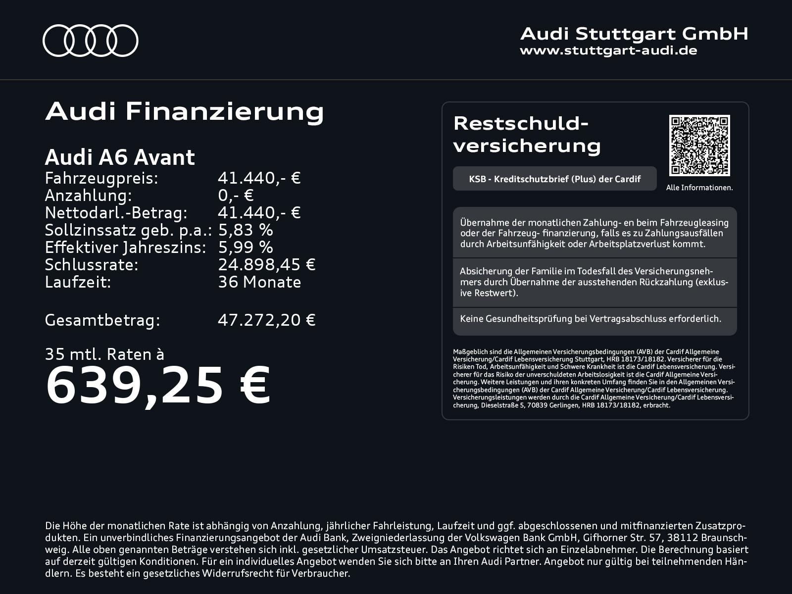 Audi A6 2023 г. Серый, пробег 38437 км