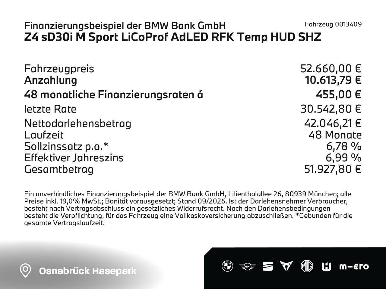 BMW Z4 2025 г. Чёрный, пробег 22326 км