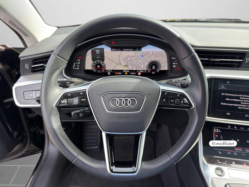 Audi A7 2023 г. Чёрный, пробег 45400 км