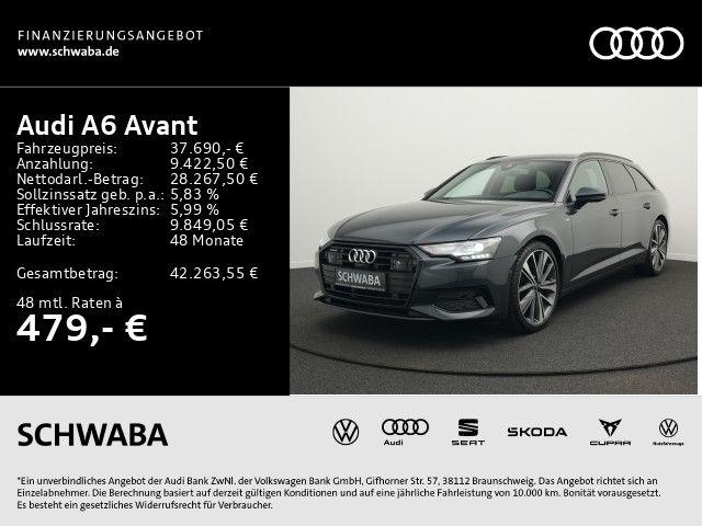 Audi A6 2022 г. Серый, пробег 42502 км