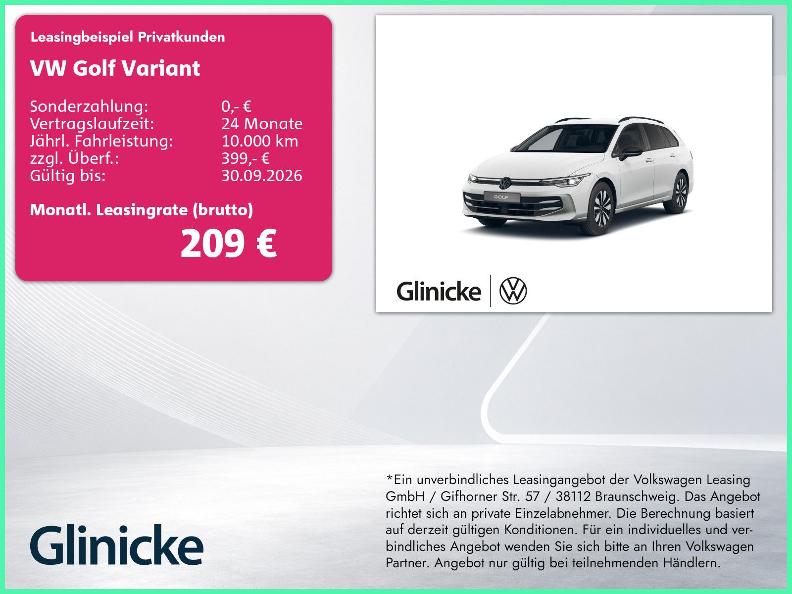 Volkswagen Golf 2025 г. Белый, пробег 16500 км