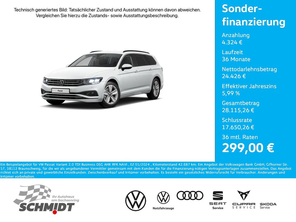 Volkswagen PASSAT VARIANT 2024 г. Белый, пробег 42687 км