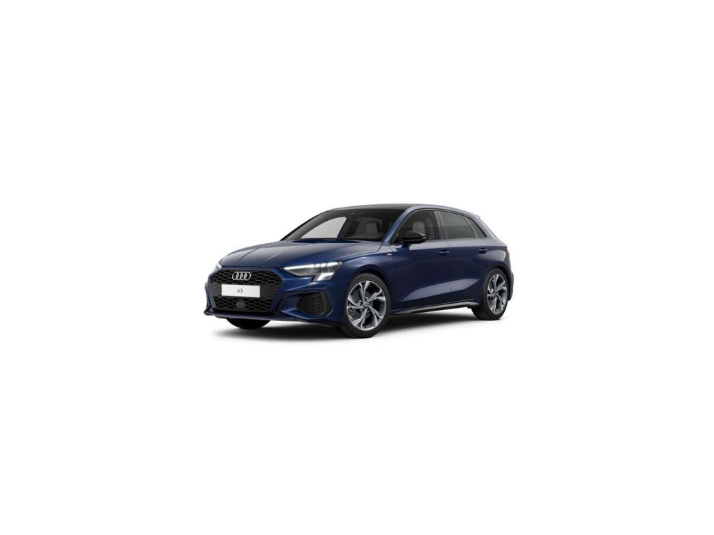 Audi A3 2023 г. Синий, пробег 25289 км