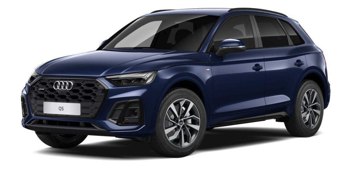 Audi Q5 2022 г. Синий, пробег 43990 км