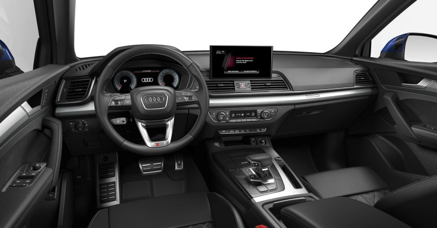 Audi Q5 2022 г. Синий, пробег 43990 км
