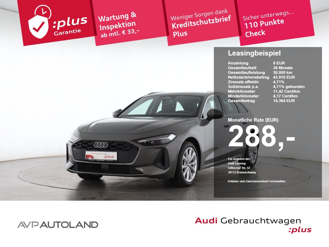 Audi A5 2024 г. Серый, пробег 17989 км