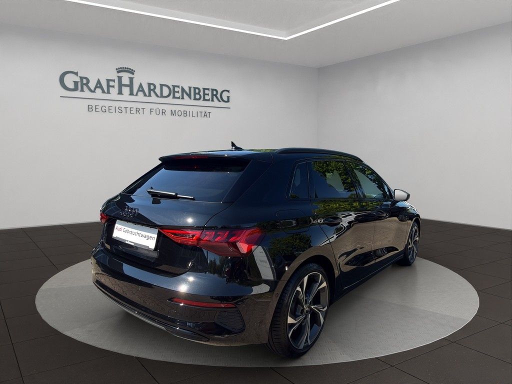 Audi A3 2024 г. Чёрный, пробег 23900 км