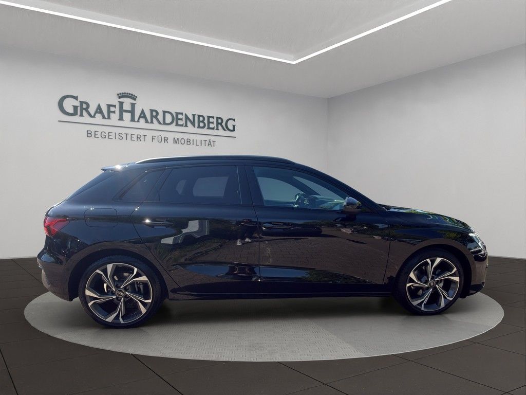 Audi A3 2024 г. Чёрный, пробег 23900 км