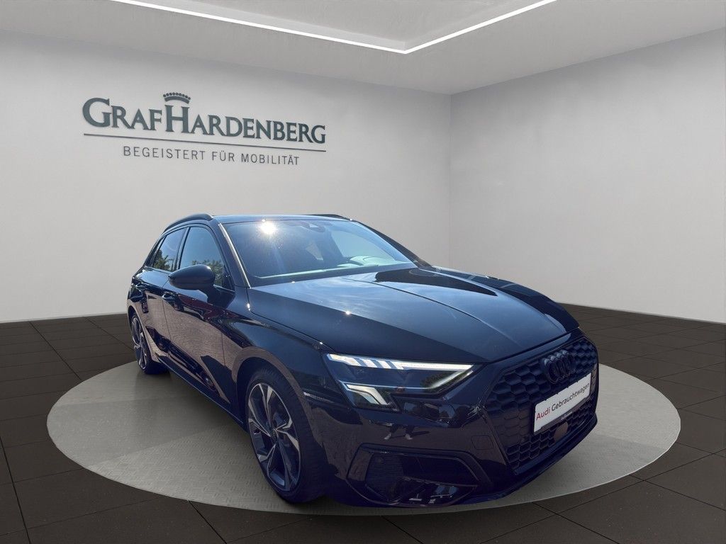 Audi A3 2024 г. Чёрный, пробег 23900 км