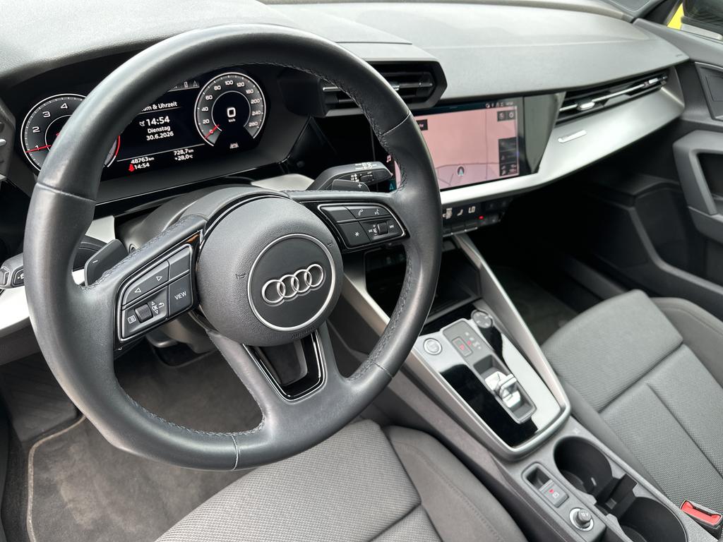 Audi A3 2022 г. Чёрный, пробег 48750 км