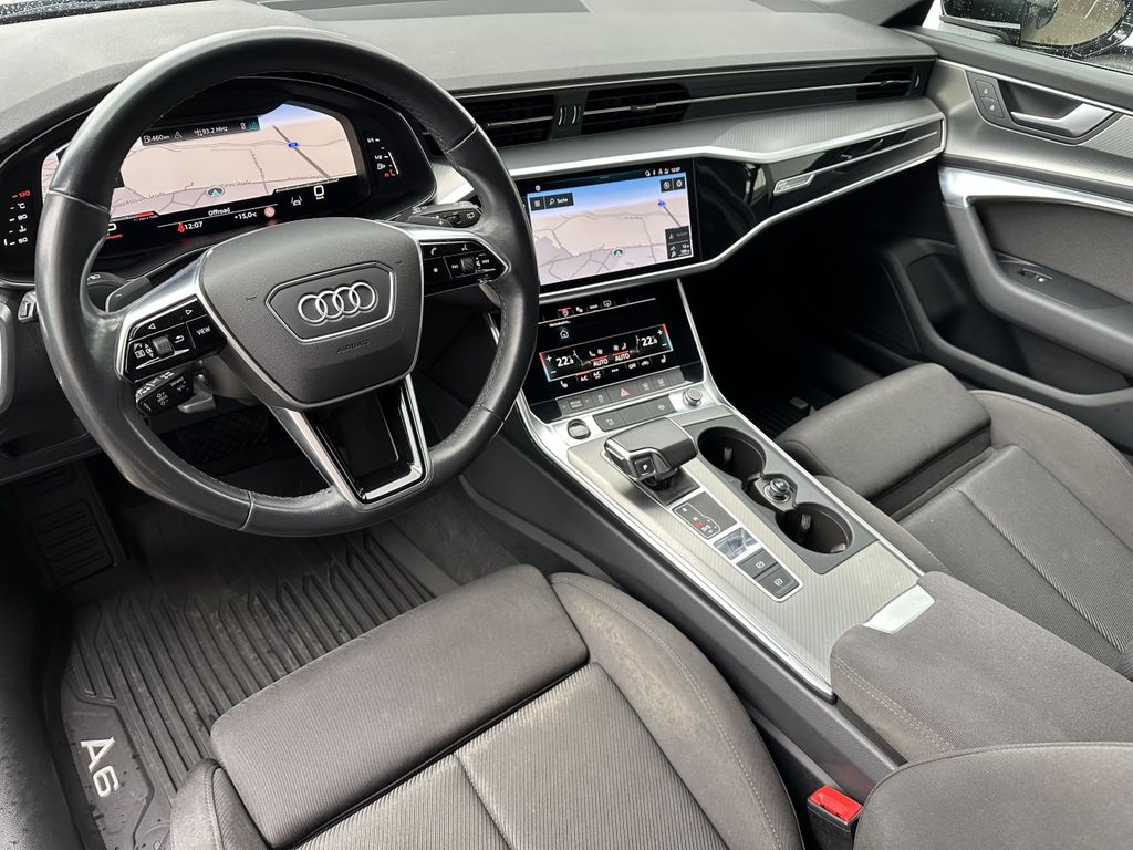 Audi A6 2022 г. Чёрный, пробег 59750 км