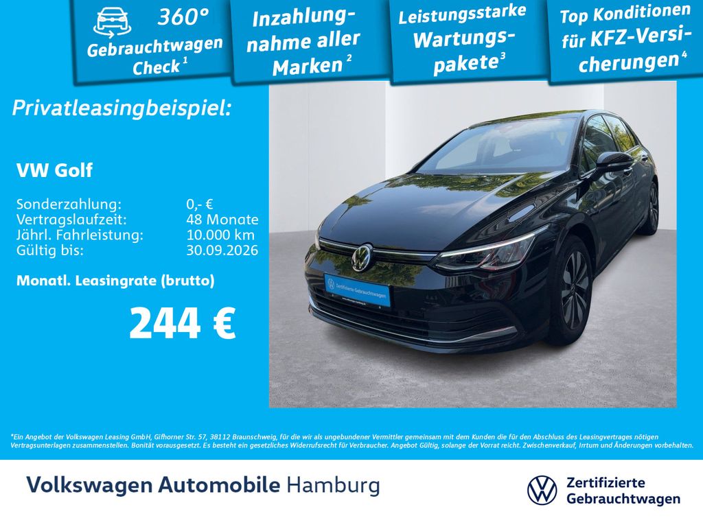 Volkswagen Golf 2024 г. Чёрный, пробег 15050 км