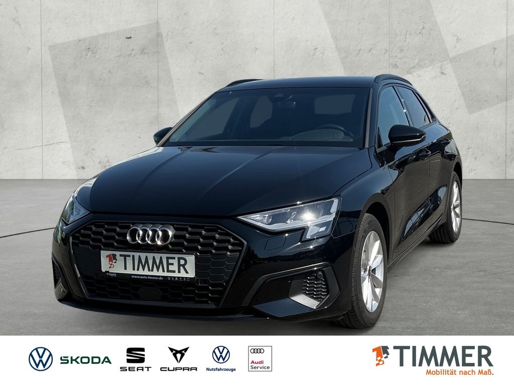 Audi A3 2023 г. Чёрный, пробег 58430 км