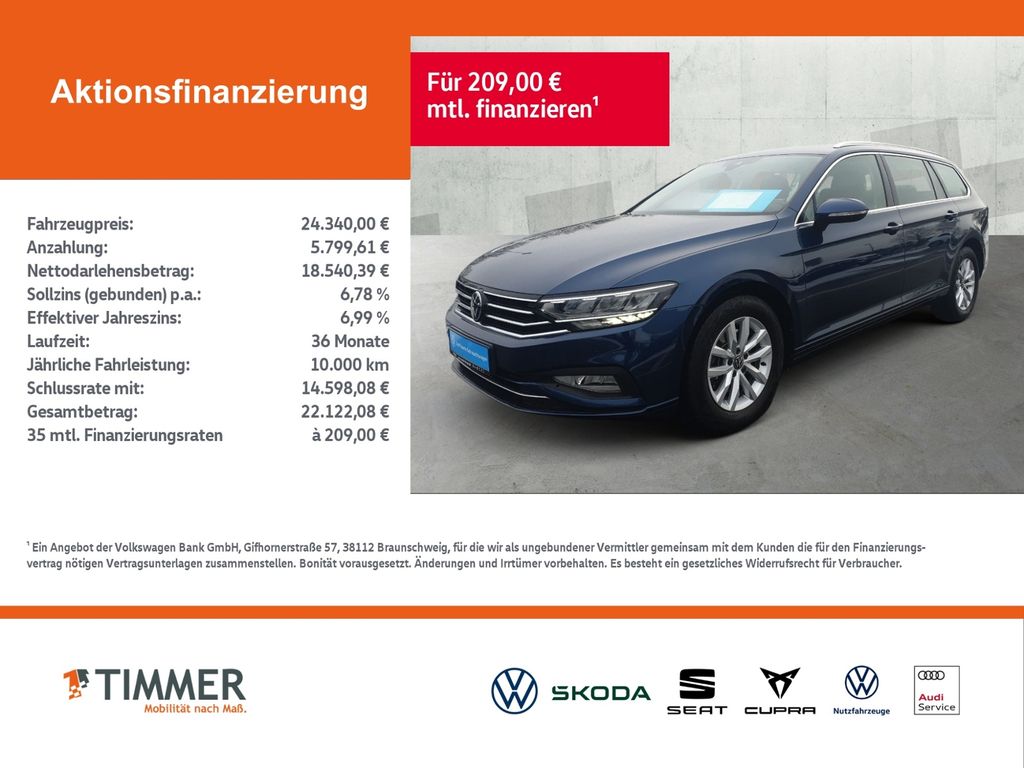 Volkswagen PASSAT VARIANT 2023 г. Синий, пробег 48617 км