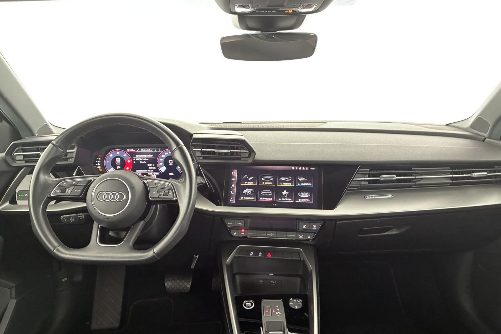 Audi A3 2022 г. Чёрный, пробег 42041 км