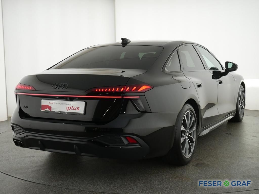 Audi A6 2025 г. Чёрный, пробег 11828 км