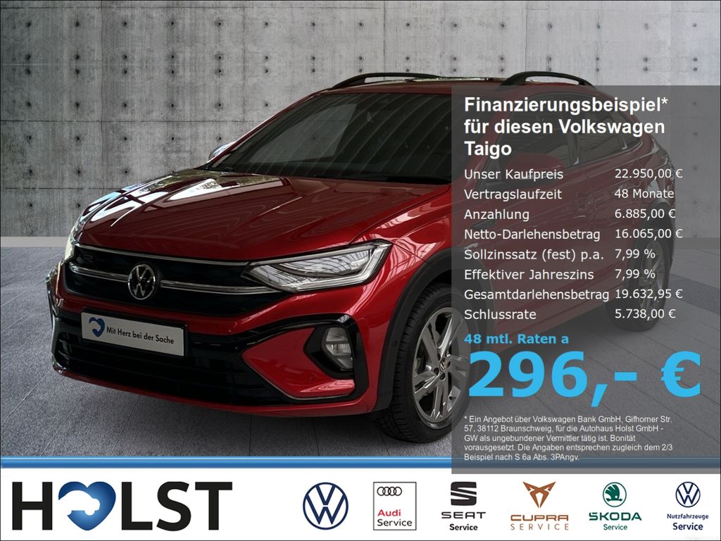 Volkswagen Taigo 2023 г. Красный, пробег 56443 км