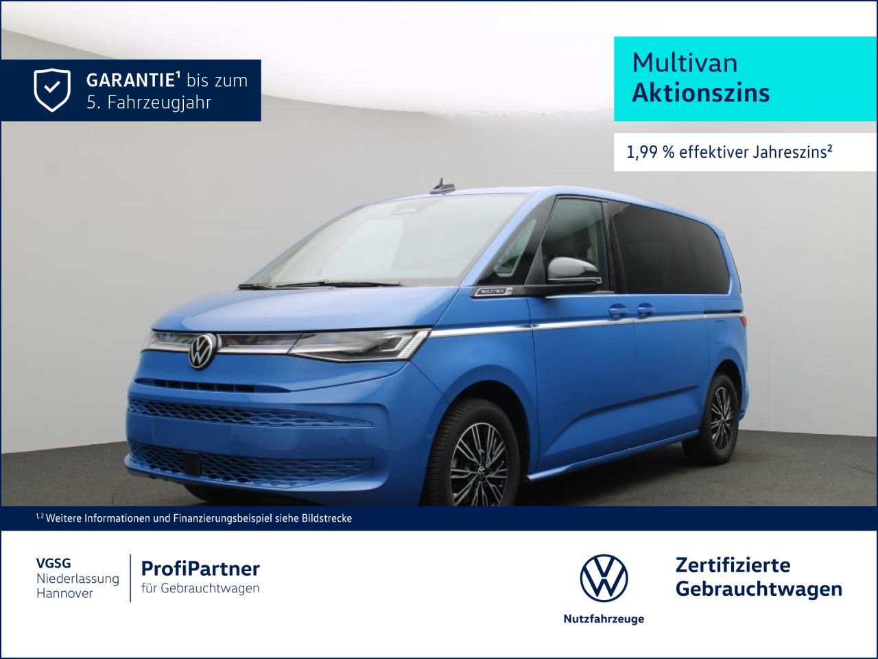 Volkswagen T7 MULTIVAN 2025 г. Синий, пробег 10438 км
