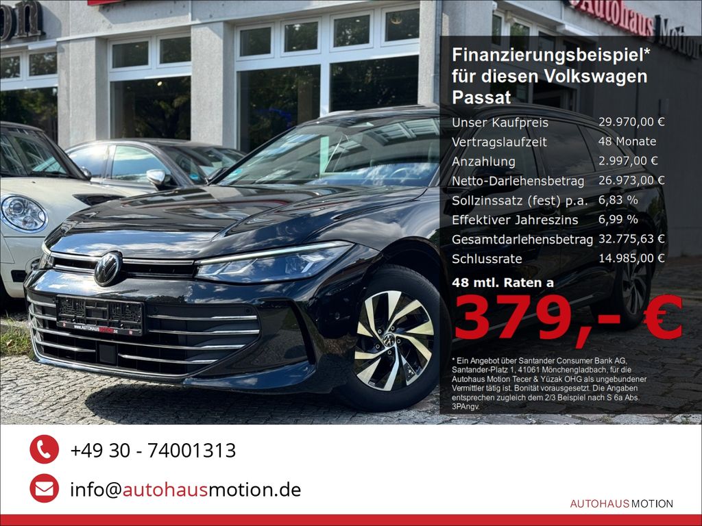 Volkswagen Passat 2024 г. Чёрный, пробег 45638 км