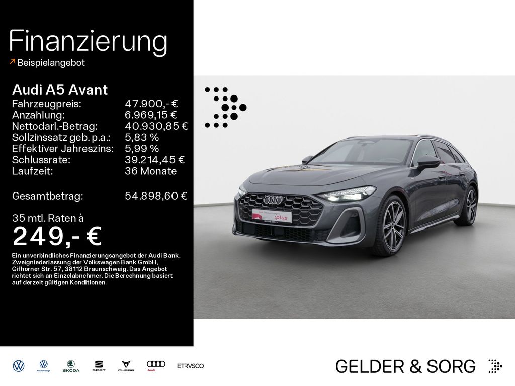 Audi A5 2024 г. Серый, пробег 43700 км