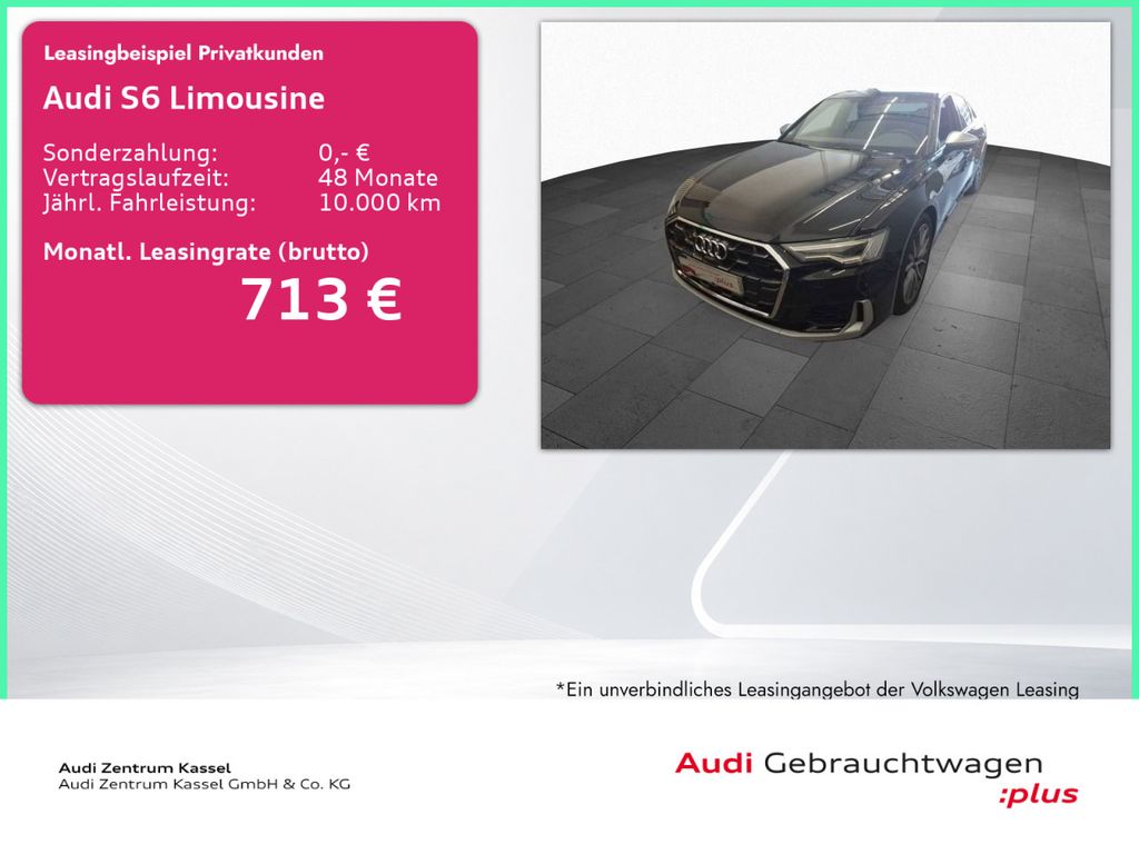 Audi S6 2023 г. Чёрный, пробег 45916 км