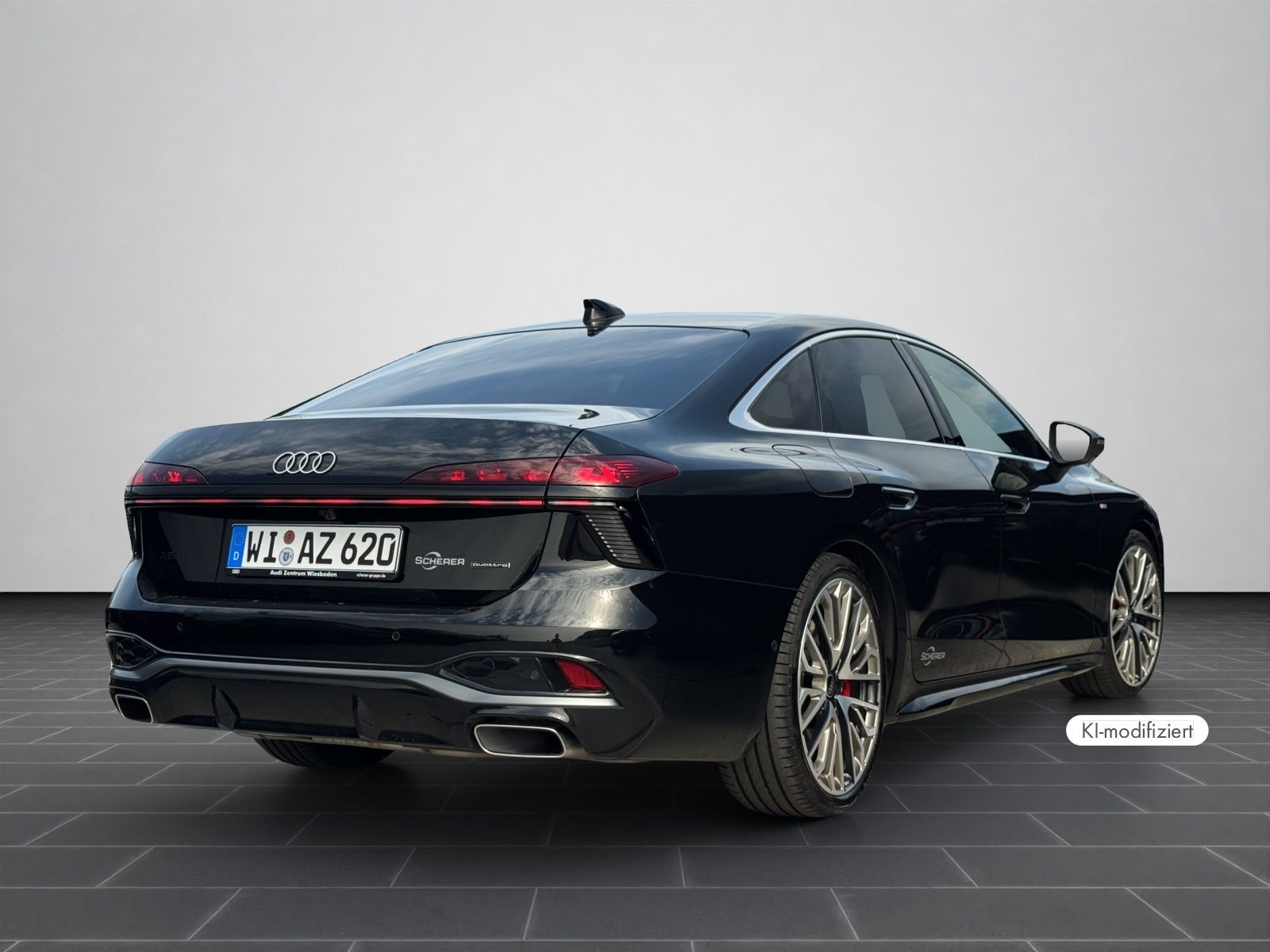 Audi A6 2025 г. Чёрный, пробег 19900 км