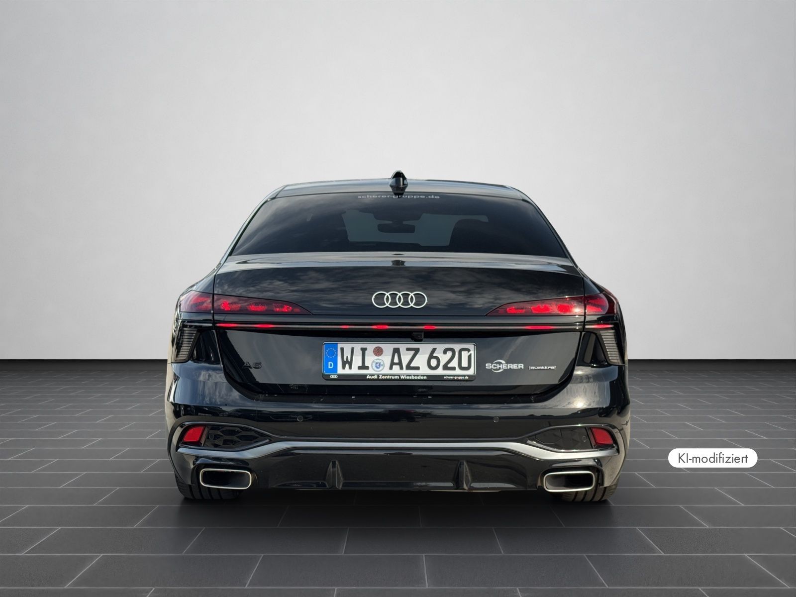 Audi A6 2025 г. Чёрный, пробег 19900 км
