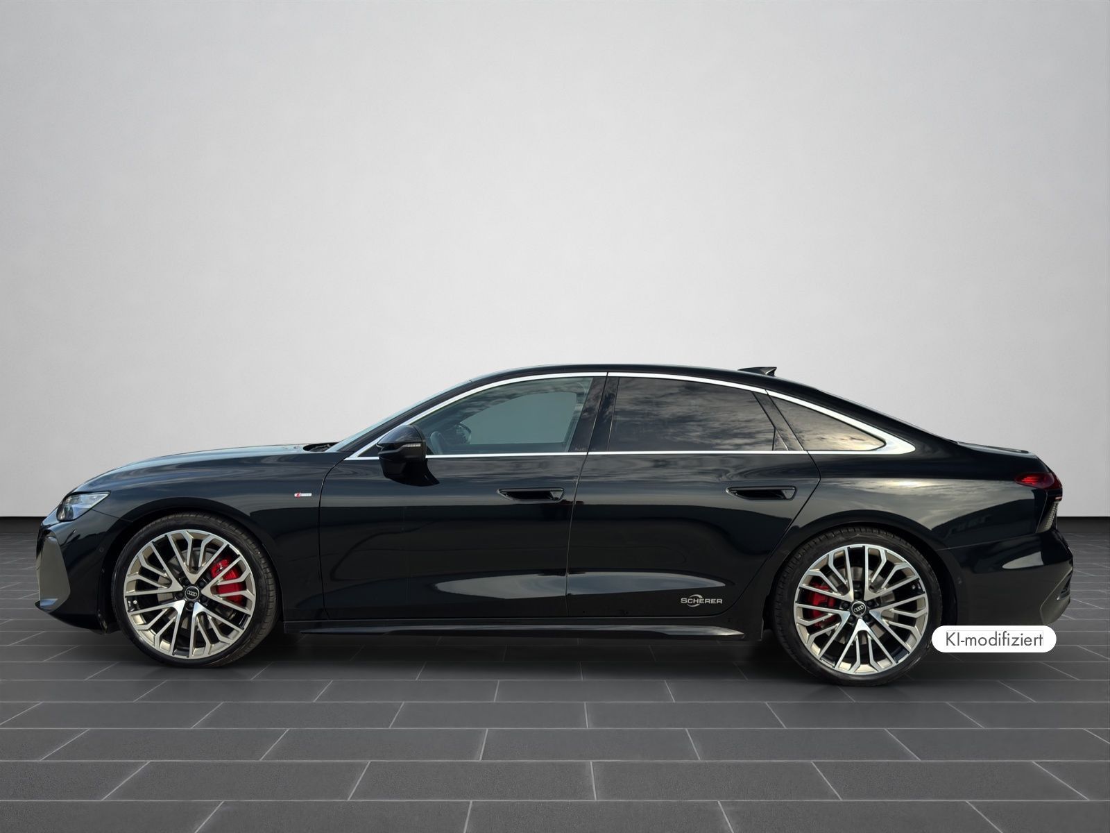 Audi A6 2025 г. Чёрный, пробег 19900 км