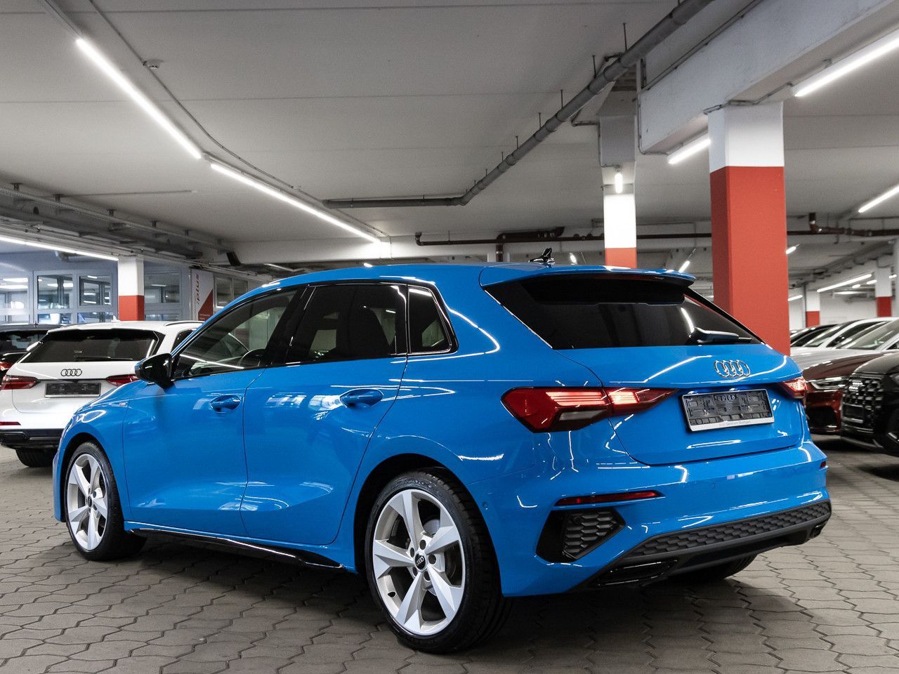 Audi A3 2022 г. Синий, пробег 59500 км